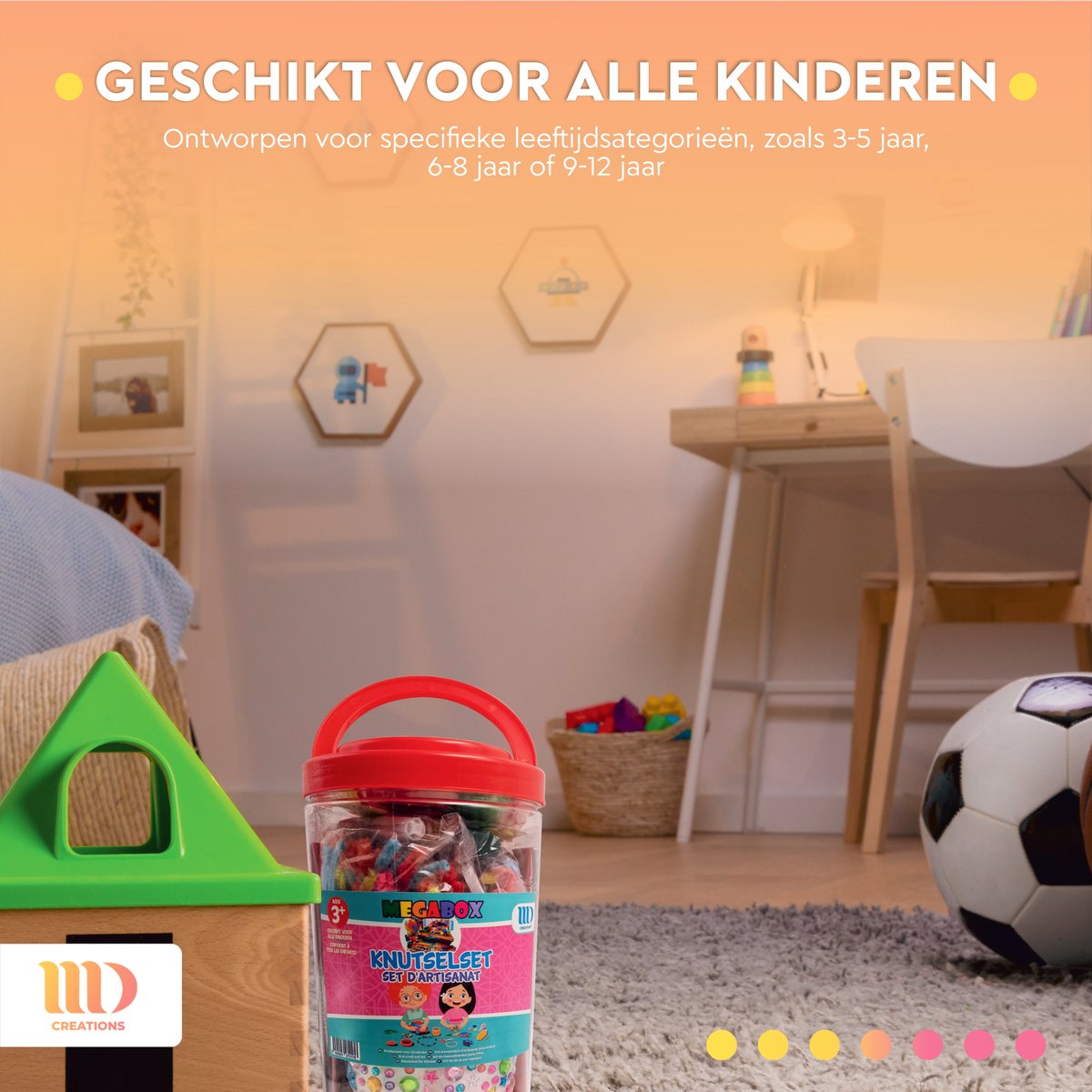 MD Creations ® - Coffret de bricolage - Accessoires - Bricolage - Boîte de rangement - Kit de bricolage - Boîte de bricolage - Boîte à outils de bricolage - Kit de bricolage pour filles