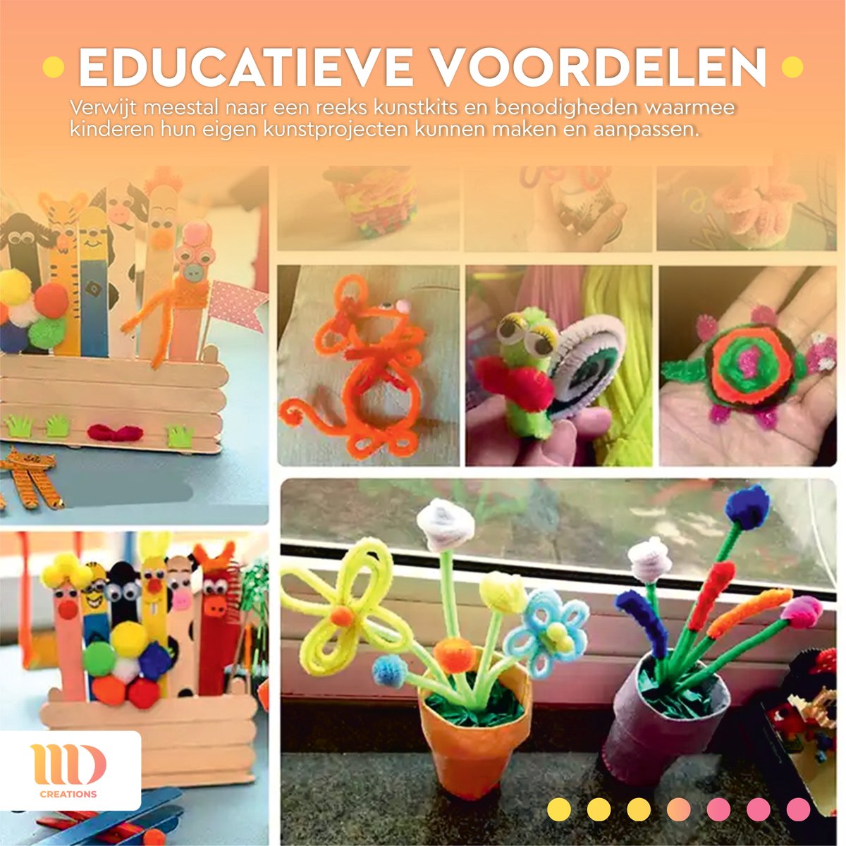 MD Creations ® - Coffret de bricolage - Accessoires - Bricolage - Boîte de rangement - Kit de bricolage - Boîte de bricolage - Boîte à outils de bricolage - Kit de bricolage pour filles